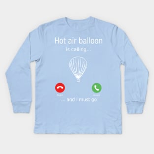 hot air balloon Kids Long Sleeve T-Shirt